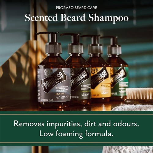 Proraso Wood & Spice Beard Wash - barzdos šampūnas, 200 ml