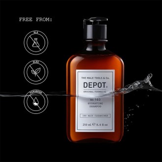 Depot No. 103 Hydrating Shampoo - drėkinamasis šampūnas sausiems plaukams, 250 ml 2