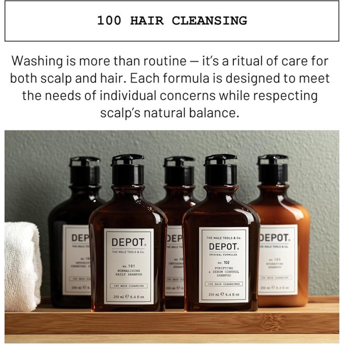 Depot No. 103 Hydrating Shampoo - drėkinamasis šampūnas sausiems plaukams, 250 ml