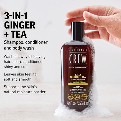 American Crew Ginger + Tea 3-in-1 Shampoo 450 ml