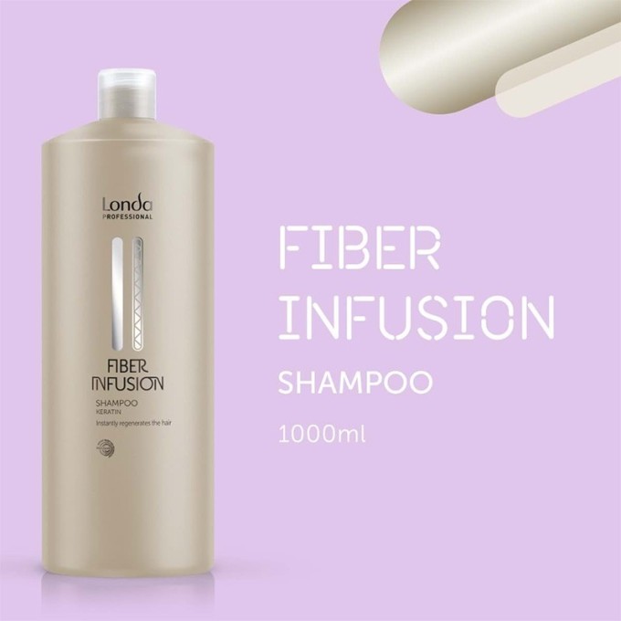 Londa Professional Fiber Infusion Shampoo - atkuriamasis šampūnas su keratinu pažeistiems plaukams