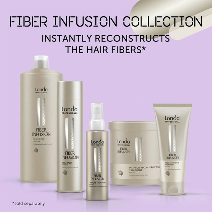 Londa Professional Fiber Infusion Shampoo - atkuriamasis šampūnas su keratinu pažeistiems plaukams