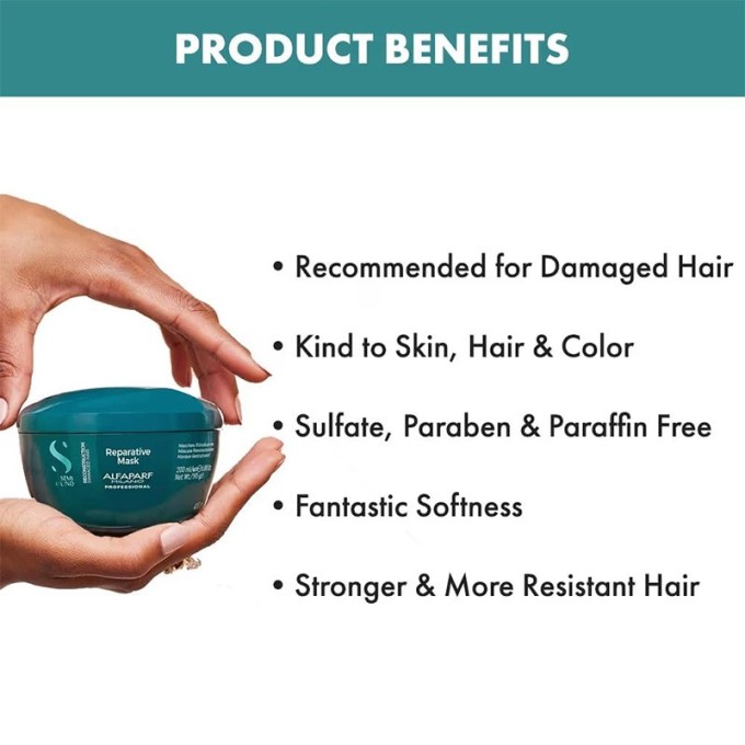 Alfaparf Milano Semi Di Lino Reparative Mask - Regenerating hair mask for damaged hair 200 ml