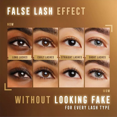 Max Factor False Lash Effect Full Lashes, Natural Look Mascara (01 Black) - Effect Mascara for