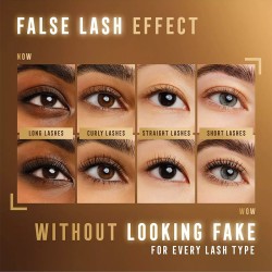 Max Factor False Lash Effect Full Lashes, Natural Look Mascara (01 Black) - Effect Mascara for