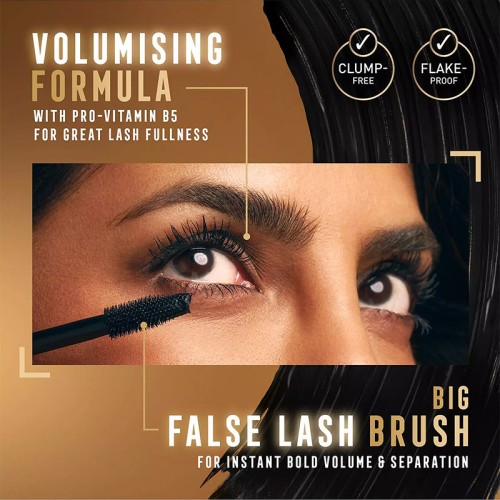 Max Factor False Lash Effect Full Lashes, Natural Look Mascara (01 Black) - Effect Mascara for