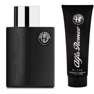 Alfa Romeo Black Gift Set - dovanų rinkinys - EDT 125 ml ir dušo želė 90 ml