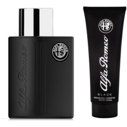 Alfa Romeo Black Gift Set - dovanų rinkinys - EDT 125 ml ir dušo želė 90 ml