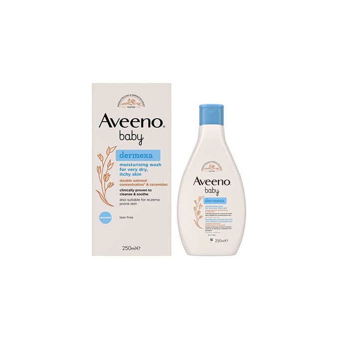 Aveeno Baby Dermexa Gel - drėkinamasis prausimosi gelis vaikams, 250 ml