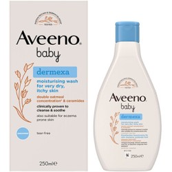 Aveeno Baby Dermexa Gel - drėkinamasis prausimosi gelis vaikams, 250 ml