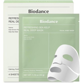 Biodance Refreshing Sea Kelp Real Deep Mask - Zklidňující pleťová maska ( 4 ks )
