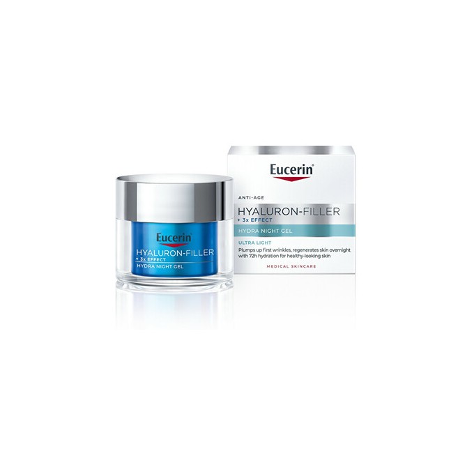Eucerin Hyaluron-Filler+3x Effect Hydra Night Gel - Noční hydratační gel 50ml