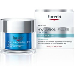 Eucerin Hyaluron-Filler+3x Effect Hydra Night Gel - Noční hydratační gel 50ml