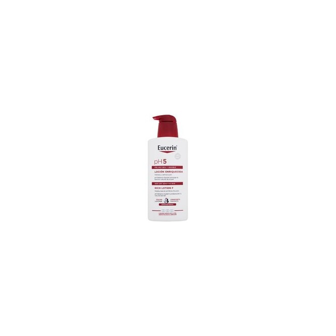 Eucerin PH5 Rich Lotion F - kūno losjonas sausai ir jautriai odai,1000 ml