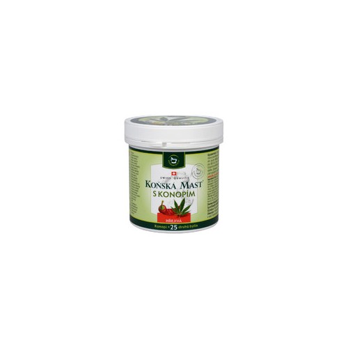 Herbamedicus Equine ointment warming cannabis - arklių tepalas su kanapėmis, 250 ml