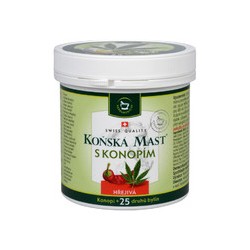 Herbamedicus Equine ointment warming cannabis - arklių tepalas su kanapėmis, 250 ml