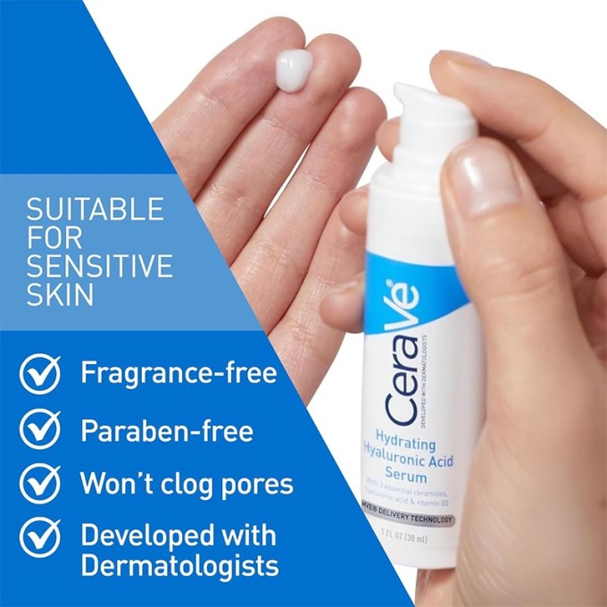 CeraVe Hydrating Hyaluronic Acid Serum - Hydrating skin serum with hyaluronic acid 30 ml