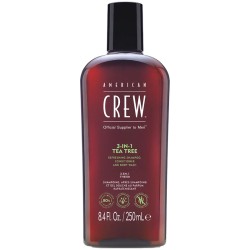 American Crew Shampoo, Conditioner & Body Wash - Shampoo with tea tree 3in1 250 ml
