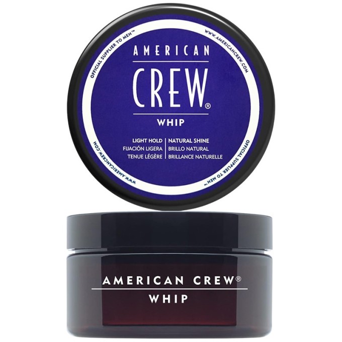 American Crew Whip Light Hold Natural Shine - plaukų kremas su lengva fiksacija, 85 ml