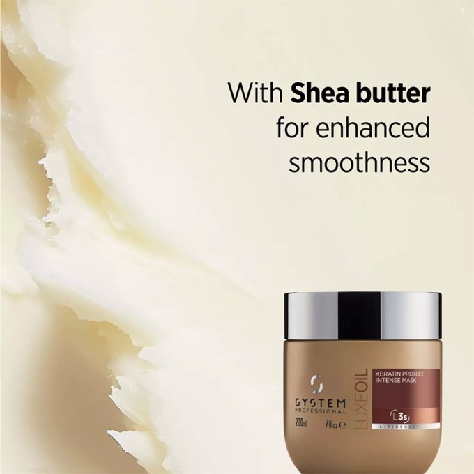 System Professional Keratin Protect Mask - apsauginė plaukų kaukė, 200 ml