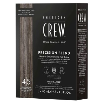 American Crew PRECISION BLEND Natural Gray Coverage - Toning hair mousse for gray hair 3 x 40 ml