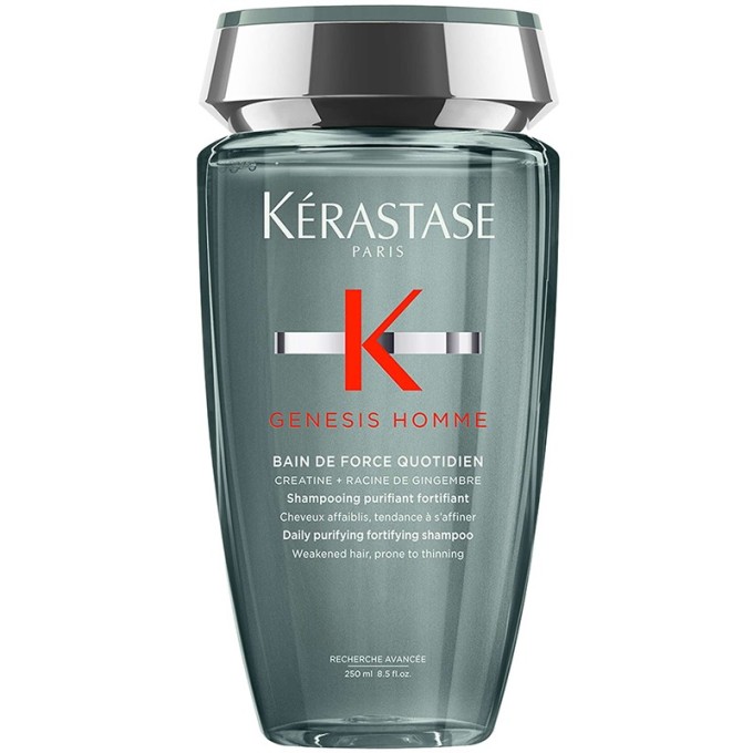 Kérastase Genesis Homme Thickeness Boosting Shampoo - vyriškas šampūnas nusilpusiems, retėjantiems