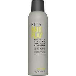 KMS Hair Play Makeover Spray - sausas šampūnas plaukų apimčiai, 250 ml