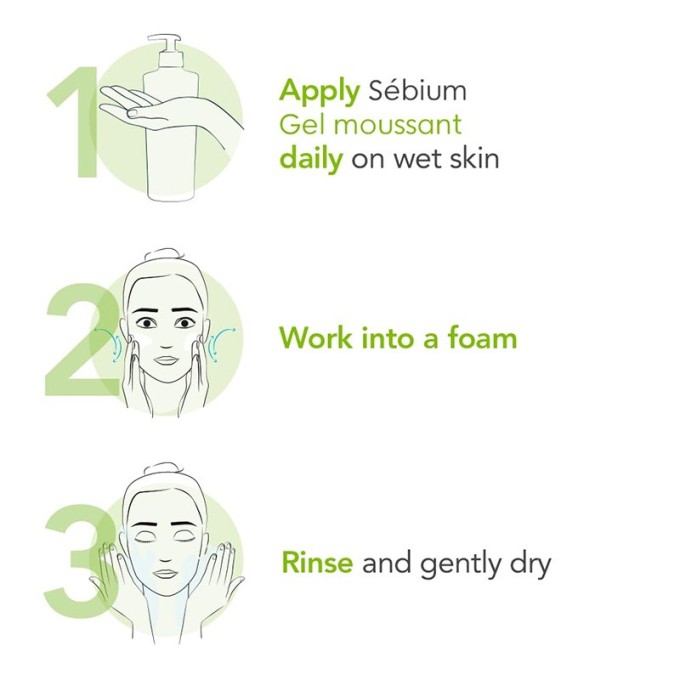 Bioderma SÉBIUM Gel Moussant Purifying And Foaming Gel ( combination and fatty skin ) - Cleansing
