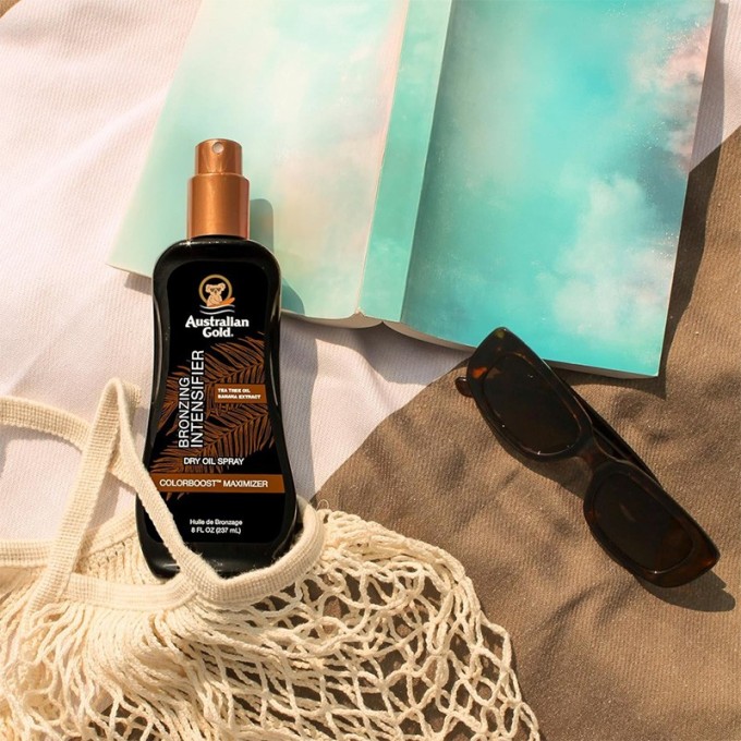 Australian Gold Bronzing Intensifier Dry Oil Spray - bronzantinis purškiklis intensyviam įdegiui