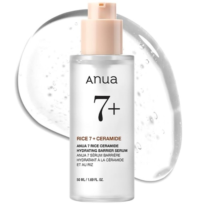 Anua Rice 7 Ceramide Hydrating Barrier Serum - drėkinamasis veido serumas, 50 ml