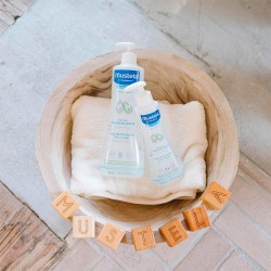 Mustela Bébé Cleansing Water No-Rinse - micelinis vanduo veidui ir kūnui vaikams, 500 ml