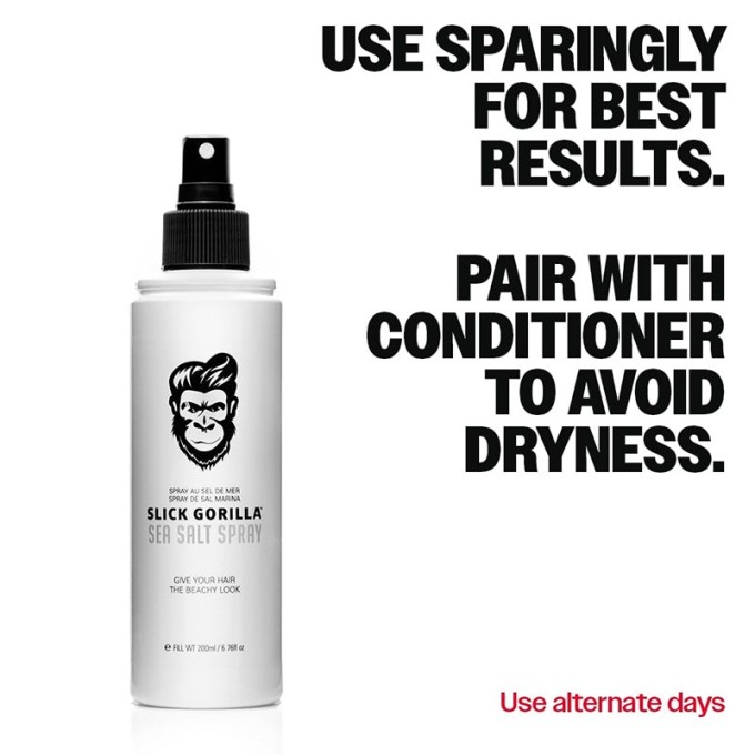 Slick Gorilla Sea Salt Spray - veido purškiklis su jūros druska, 200 ml