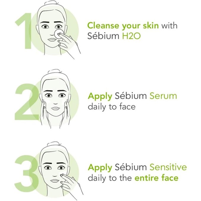 Bioderma Sebium Serum - koncentruotas serumas riebiai, į aknę linkusiai odai, 30 ml