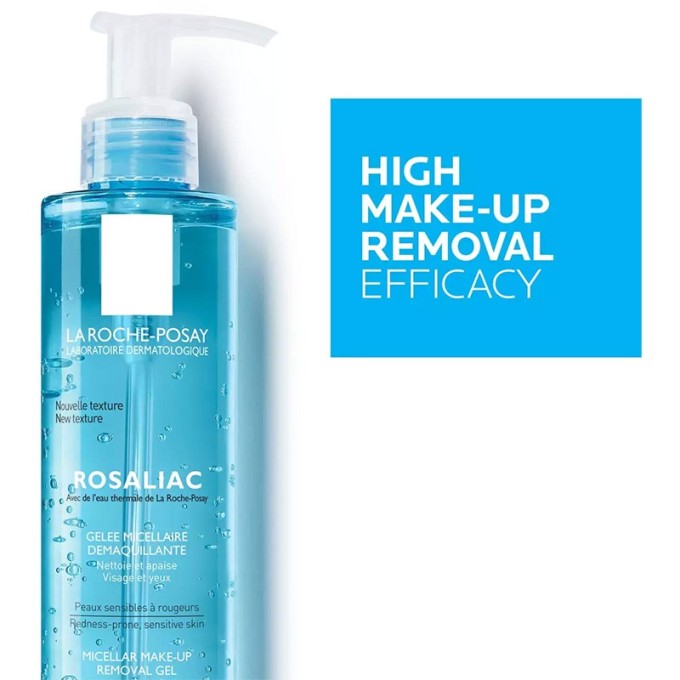 La Roche-Posay Rosaliac Gelee Micellaire Demaquillante - micelinis valomasis gelis jautriai odai