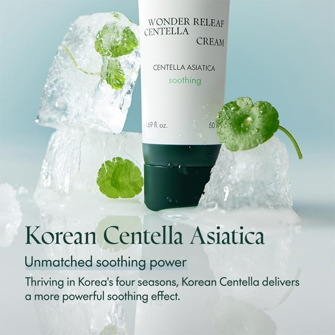 Purito Wonder Releaf Centella Cream - raminantis odos kremas su azijietiška virkštele, 50 ml
