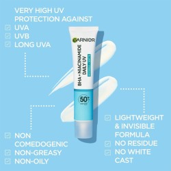 GARNIER Pure Active BHA + Niacinamide Daily UV Anti-Imperfection Fluid SPF50+ 40 ml