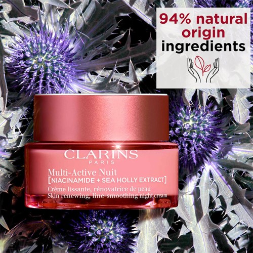 Clarins Multi-Active Nuit - Daugiafunkcinis naktinis kremas sausai odai, 50 ml