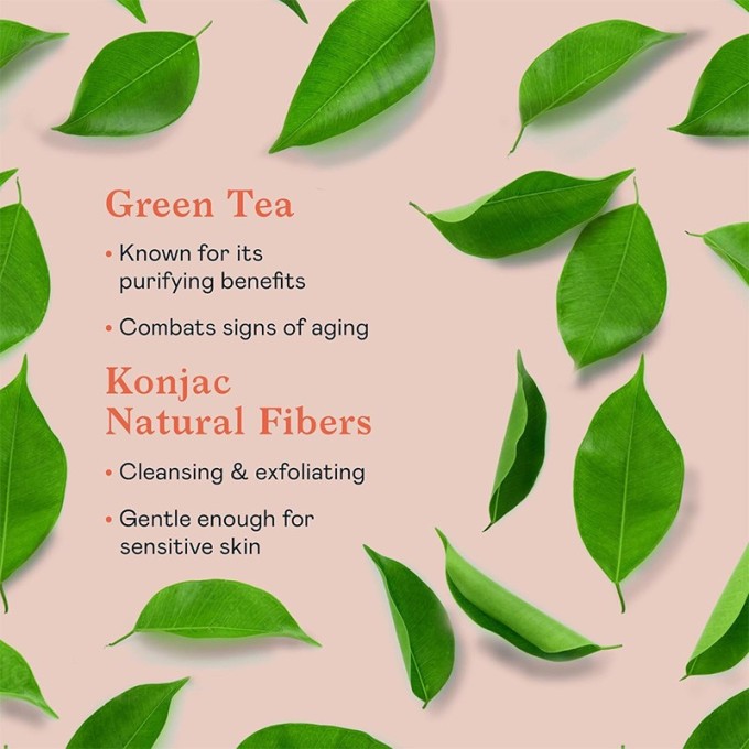 Erborian Green Tea Gentle Exfoliating Sponge - Jemná exfoliační houbička