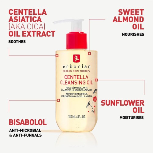 Erborian Centella Cleansing Oil Make-up Removing Oil 180 ml