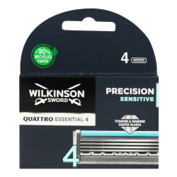Wilkinson Sword Quattro Titanium Sensitive (4 pcs) - Spare heads