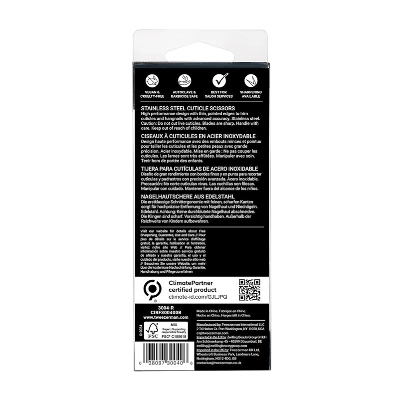 Tweezerman Stainless Cuticle Scissors - odelių žirklutės