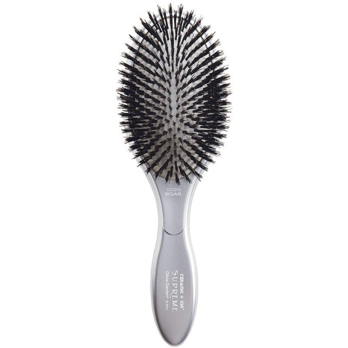 Olivia Garden Ceramic + Ion Supreme Boar Hairbrush - profesionalus plaukų šepetys