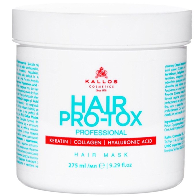Kallos KJMN Hair Pro-Tox Mask 275 ml