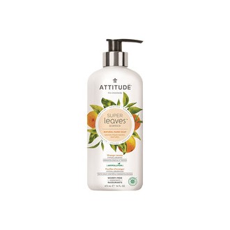 Attitude Přírodní mýdlo na ruce Super Leaves s detoxikačním účinkem - pomerančové listy 473 ml