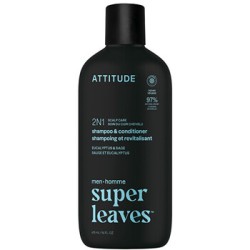 Attitude Super Leaves Eukalyptus & Sage Shampoo & Conditioner - Pánský zklidňující šampon a kondicionér 2v1 415ml
