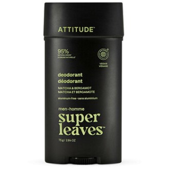 Attitude Super Leaves Matcha & Bergamot Deodorant - Přírodní pánský deodorant 75.0g
