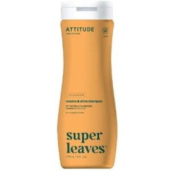 Attitude Super Leaves Volume & Shine Shampoo - natūralus šampūnas blizgesiui ir apimčiai, 473 ml