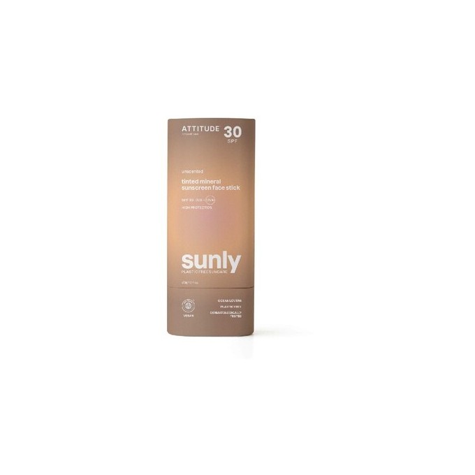 Attitude Tinted Mineral Sunscreen Face Stick SPF 30 - Tónovaná minerální ochranná tyčinka na obličej a rty 20.0g