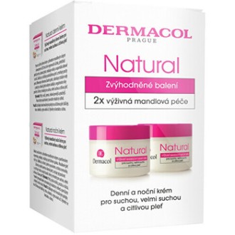 Dermacol Natural Almond Day & Night Duopack - Dárková sada mandlového denního a nočního krému