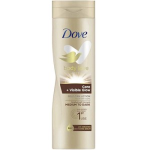 Dove Medium to Dark Body Love Lotion - Samoopalovací mléko 250ml
